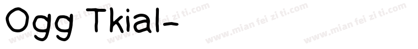 Ogg Tkial字体转换